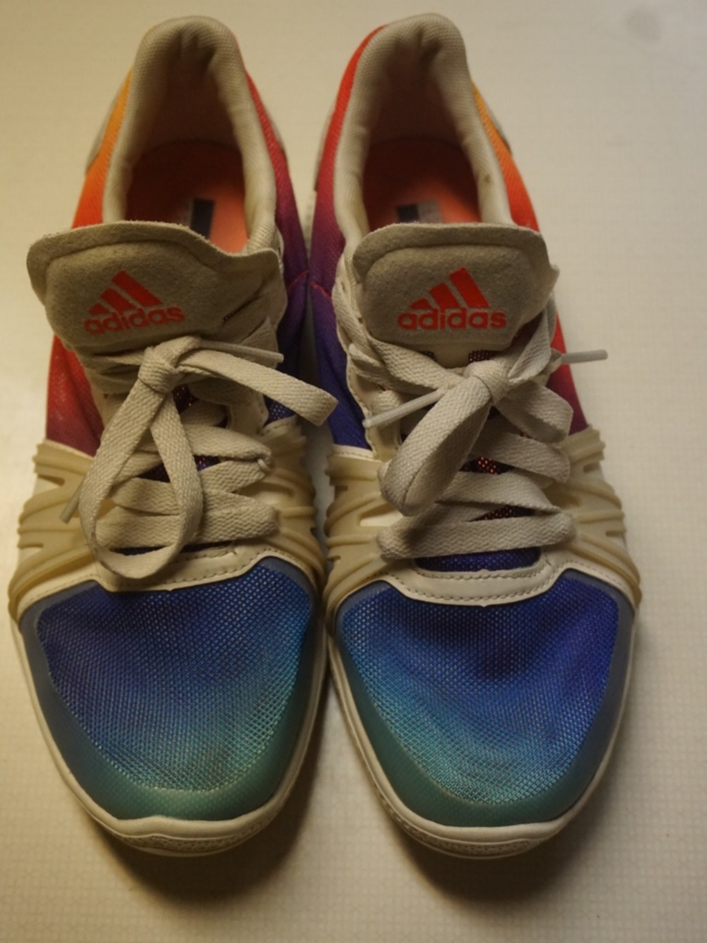Adidas StellaSport Stella McCartney Rainbow Ombre Training Sneakers Sz 8